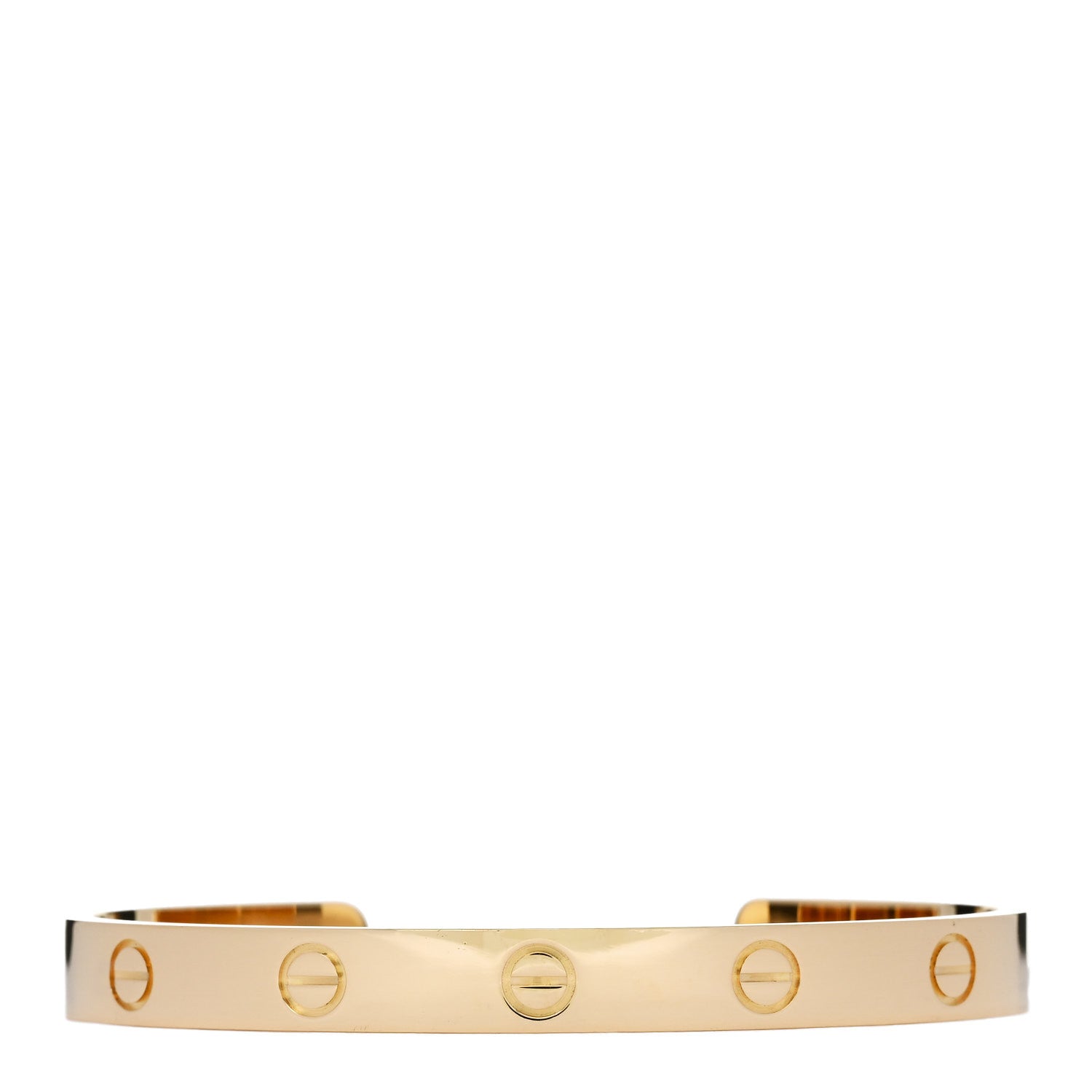 Cartier 18K Yellow Gold LOVE Cuff Bracelet 17 1 of 4