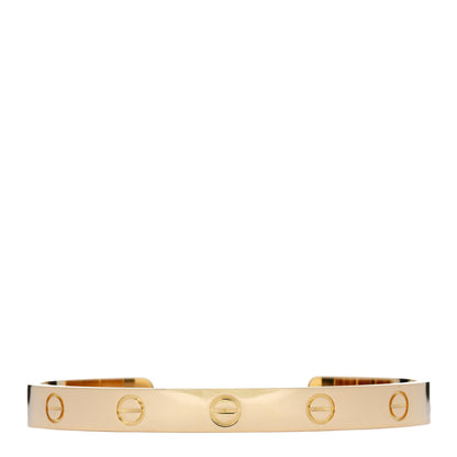 Cartier 18K Yellow Gold LOVE Cuff Bracelet 17 1 of 4