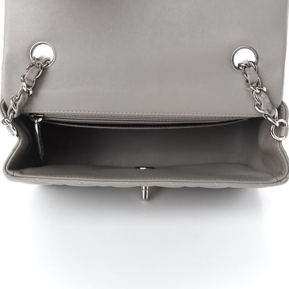 Chanel Lambskin Quilted Mini Rectangular Flap Grey 5 of 11