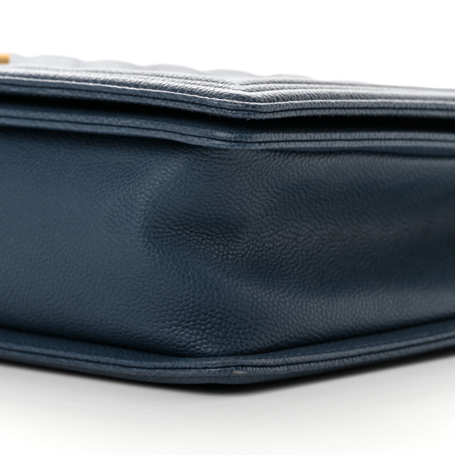 Chanel Caviar Quilted Large Boy Flap Blue 10 of 12