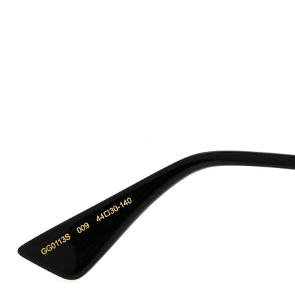 Gucci Metal Acetate Striped Soave Amore Round Frame Sunglasses GG0113S  Gold Pink 5 of 7
