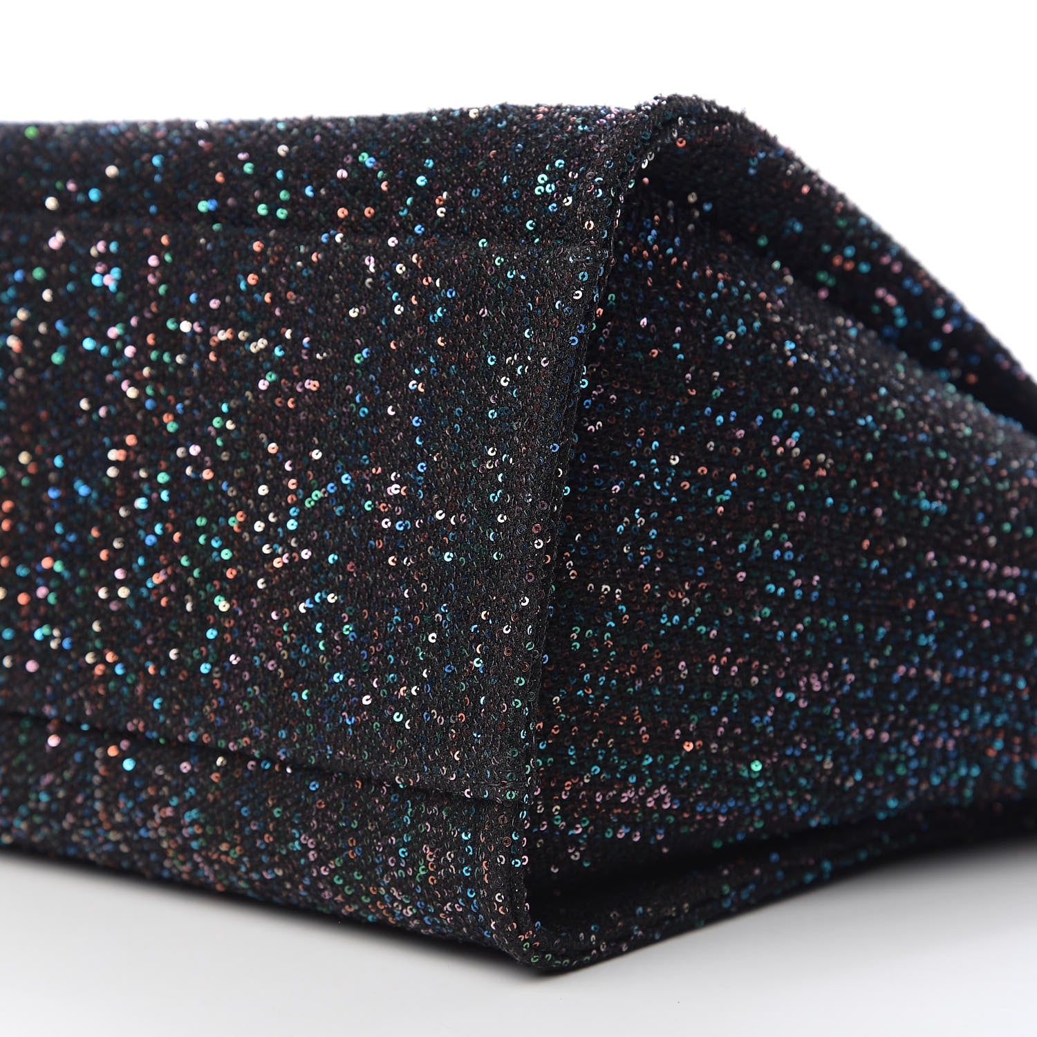 Chanel Calfskin Sequin Medium Deauville Tote Black 8 of 10