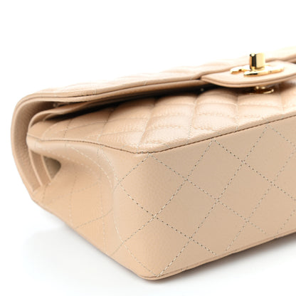 Chanel Caviar Quilted Small Double Flap Beige 9 of 10