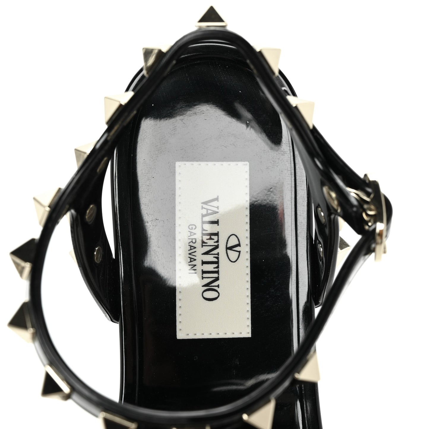 PVC Jelly Rockstud Caged Sandals 35 Black