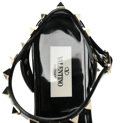 Valentino Garavani PVC Jelly Rockstud Caged Sandals 35 Black 7 of 7