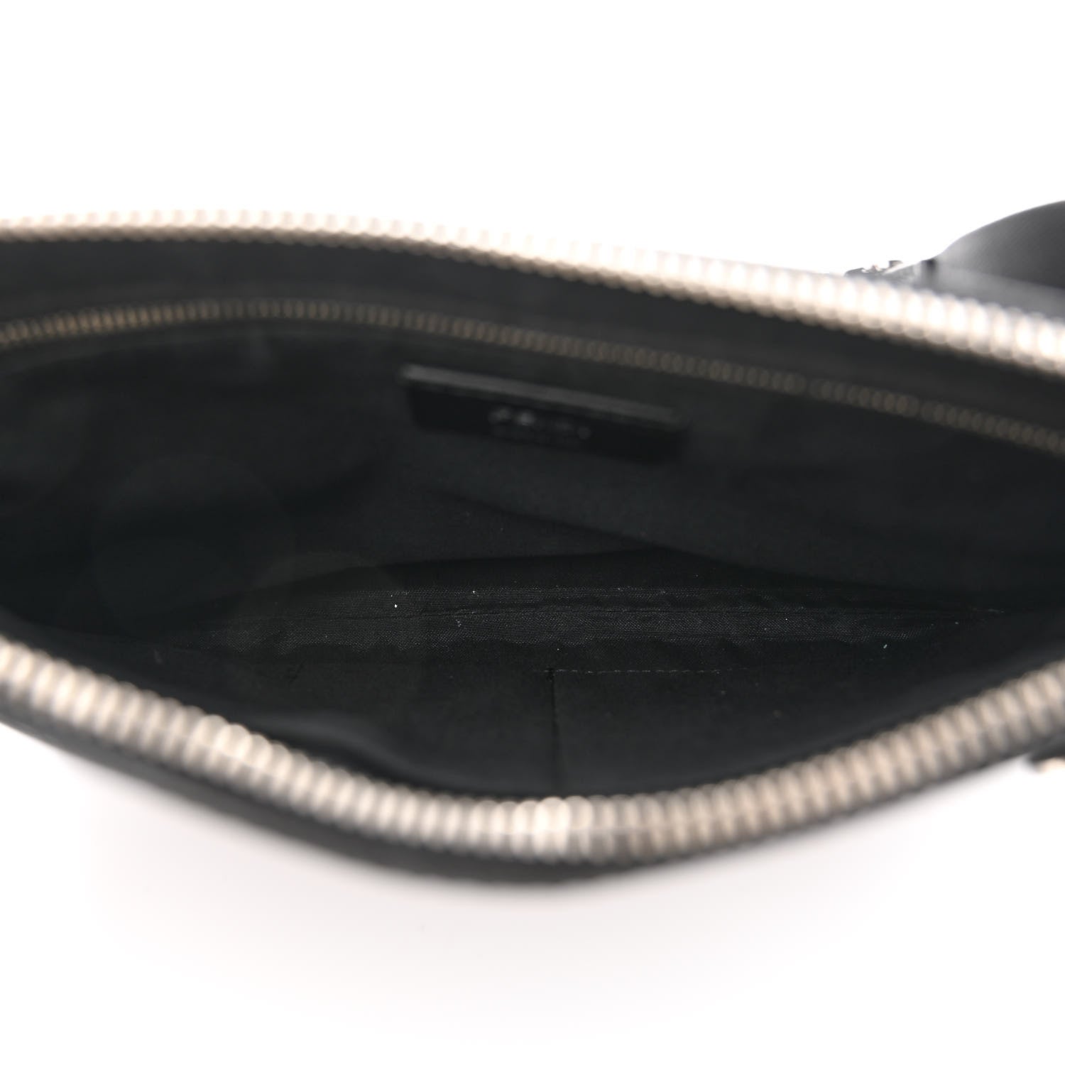Fendi Vitello Century Bi-Color FF 1974 Embossed Messenger Maya Black 5 of 11