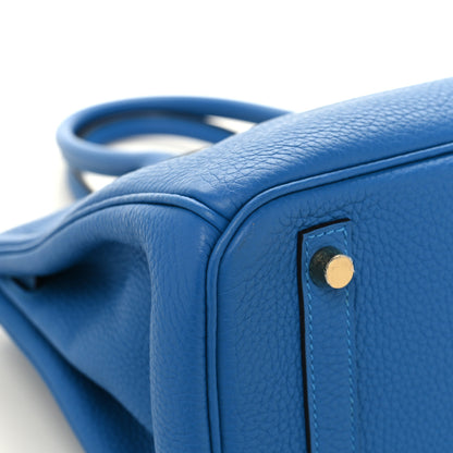 Hermes Taurillon Clemence Birkin 30 Mykonos 11 of 13