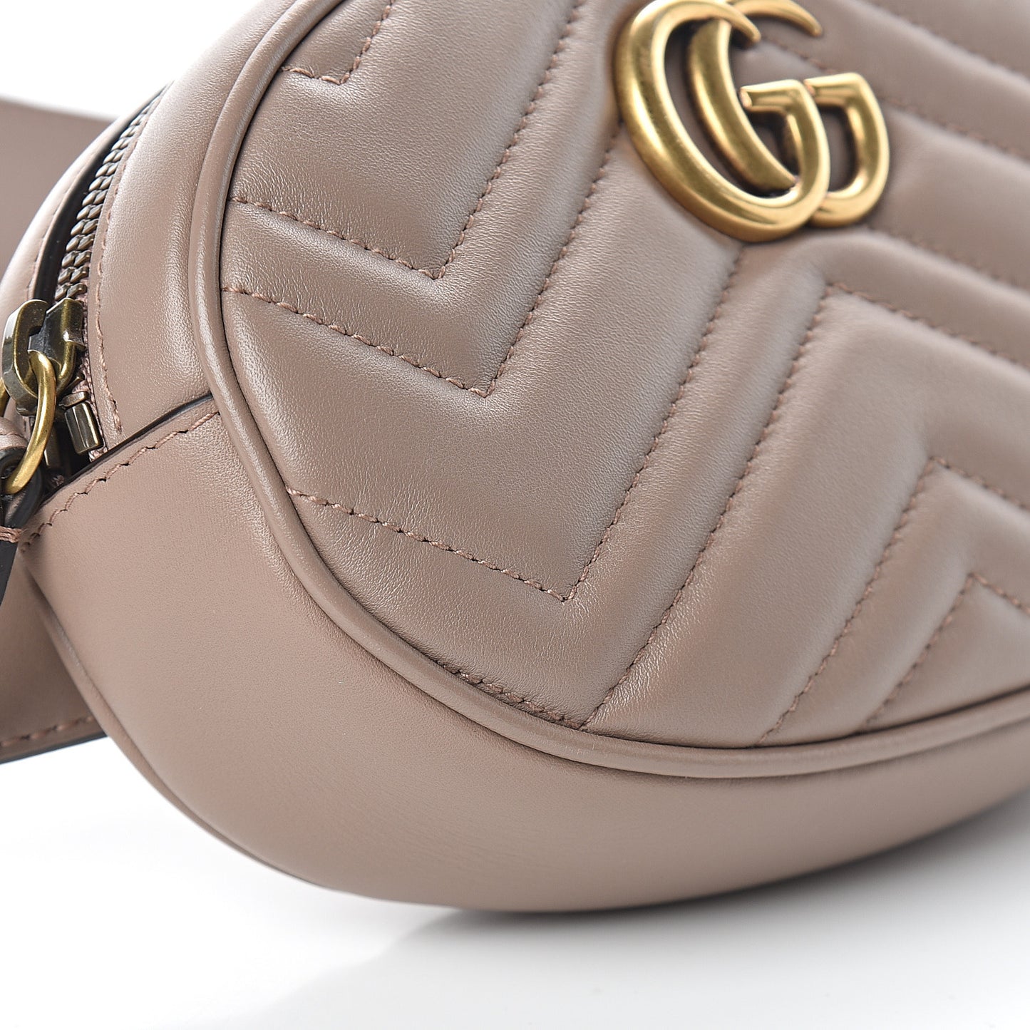 Calfskin Matelasse GG Marmont Belt Bag 85 34 Porcelain Rose