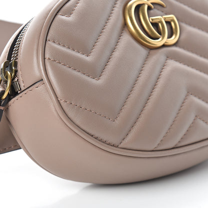 Gucci Calfskin Matelasse GG Marmont Belt Bag 85 34 Porcelain Rose 7 of 8