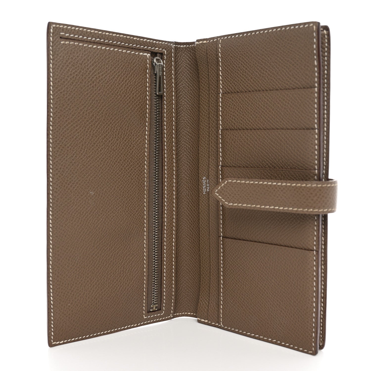 Hermes Epsom Bearn Gusset Wallet Etoupe 5 of 8