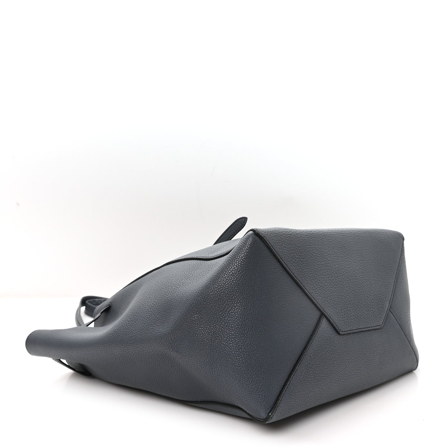 Soft Grained Calfskin Medium Belt Cabas Phantom Dark Sea