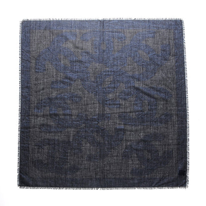 Chanel Cashmere Wool Silk CC Logo Scarf Black 1 of 5