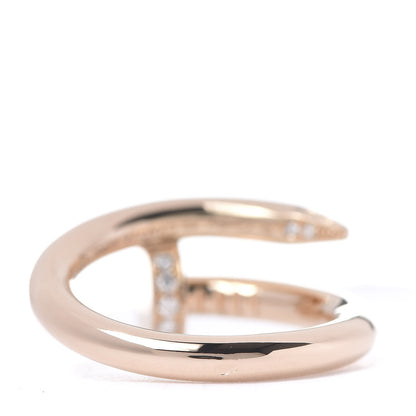 Cartier 18K Pink Gold Diamond Juste Un Clou Ring 49 4.75 3 of 6