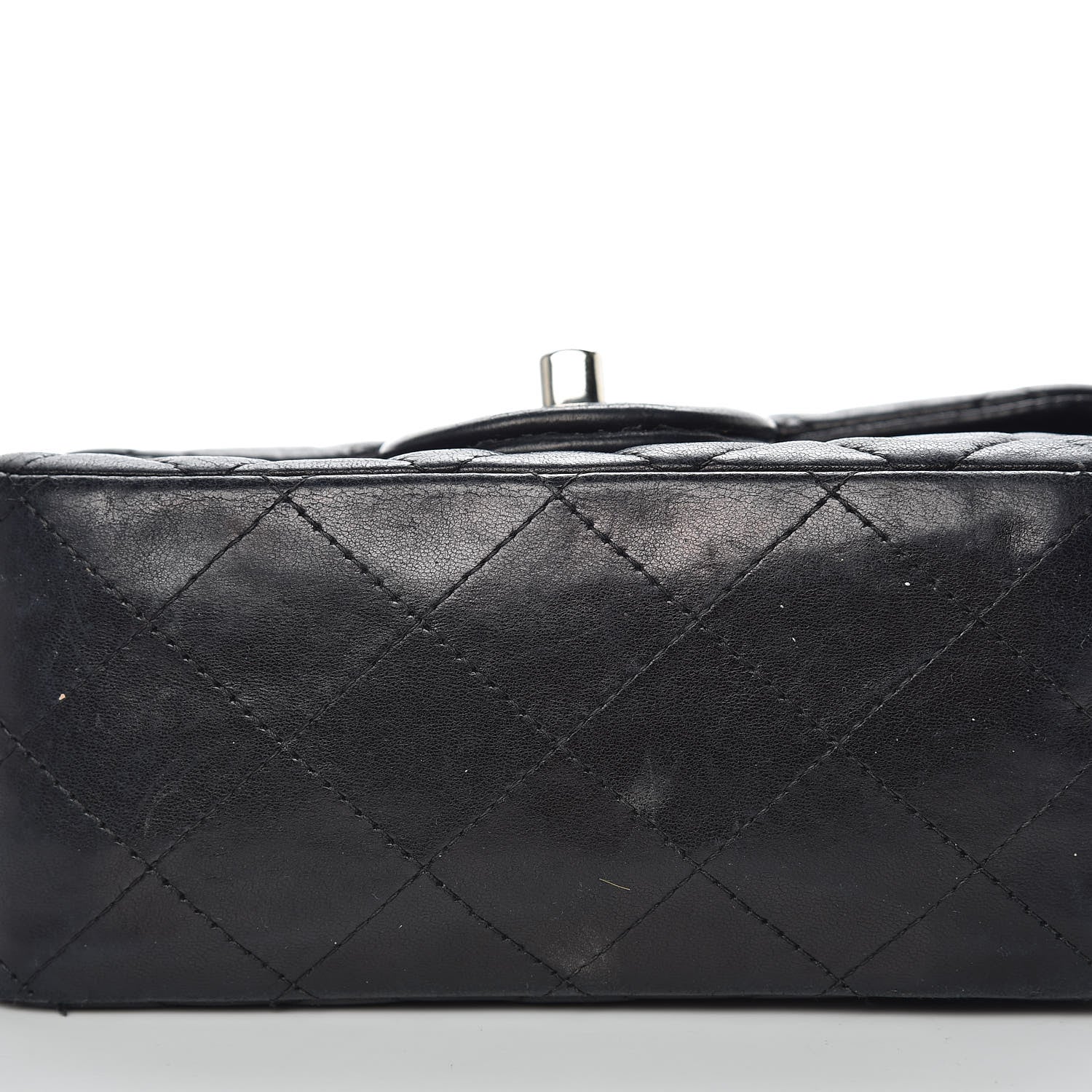 Chanel Lambskin Quilted Mini Square Flap Black 10 of 16