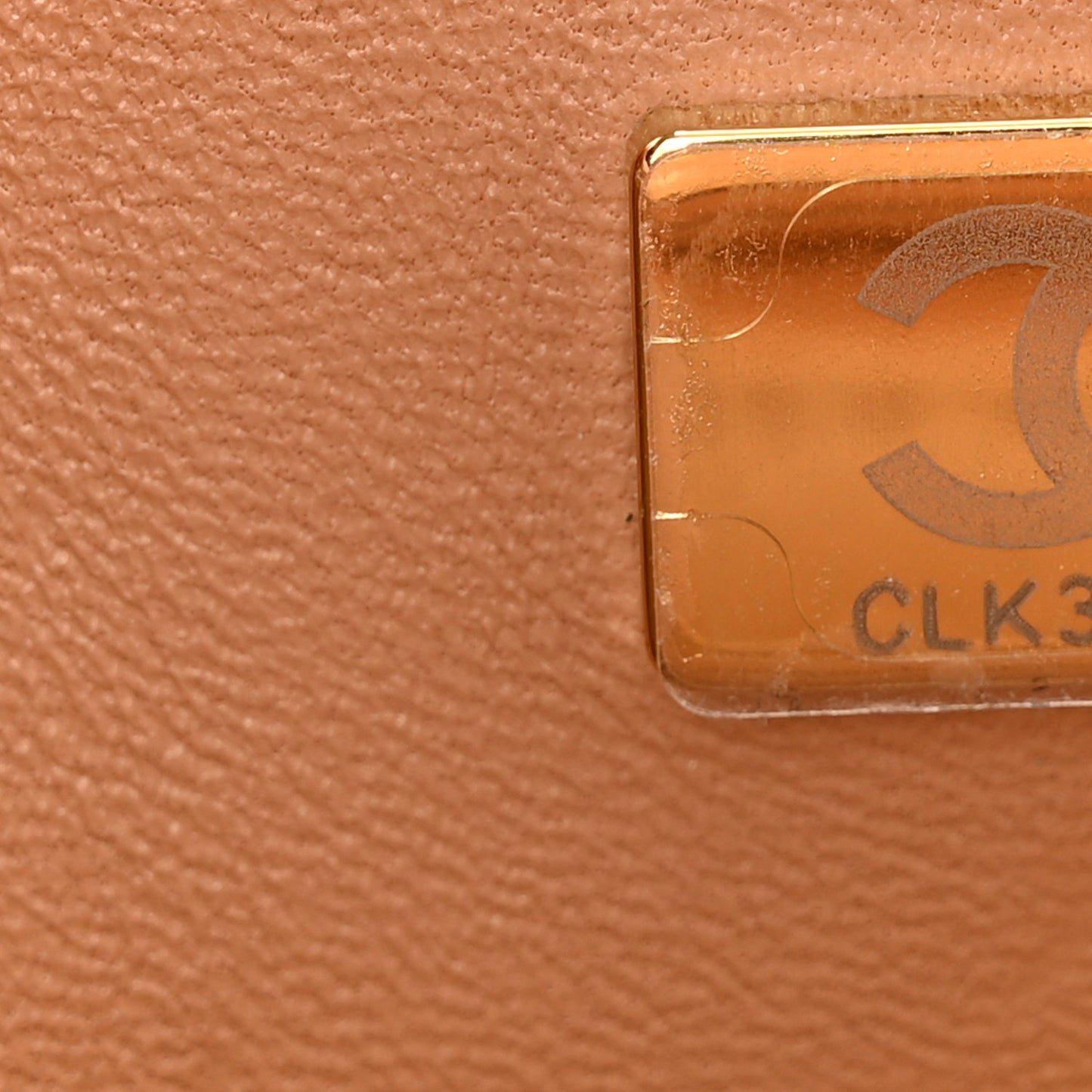 Lambskin Quilted Mini Top Handle Rectangular Flap Dark Beige