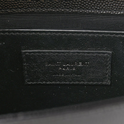 Saint Laurent Grain De Poudre Small Monogram Kate Satchel Black 6 of 9