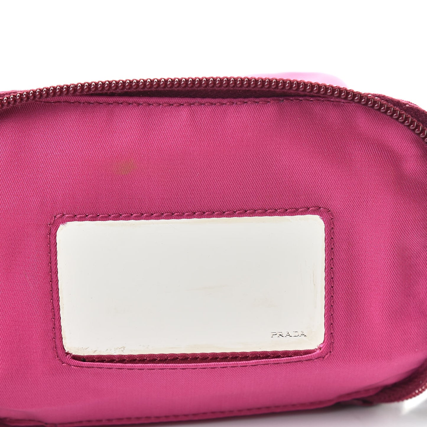 Nylon Vela Cosmetic Case Dark Pink