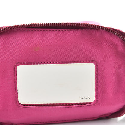 Prada Nylon Vela Cosmetic Case Dark Pink 8 of 10