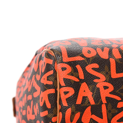 Louis Vuitton Monogram Graffiti Speedy 30 Orange 11 of 14