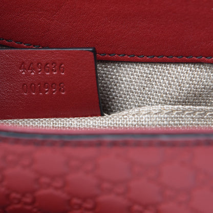 Gucci Soft Microguccissima Mini Emily Chain Shoulder Bag Rosso 8 of 10