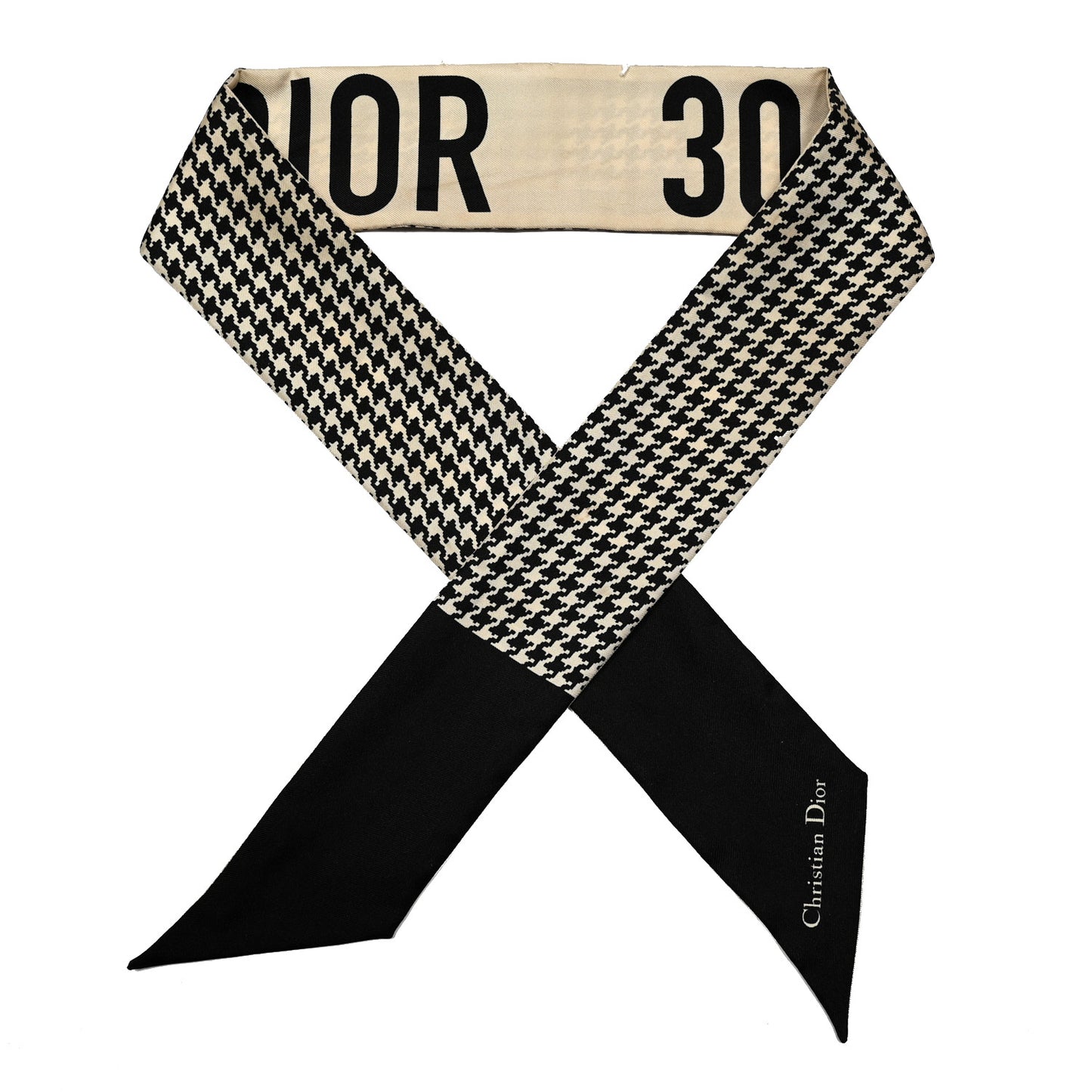 Silk 30 Montaigne Mitzah Scarf Black White