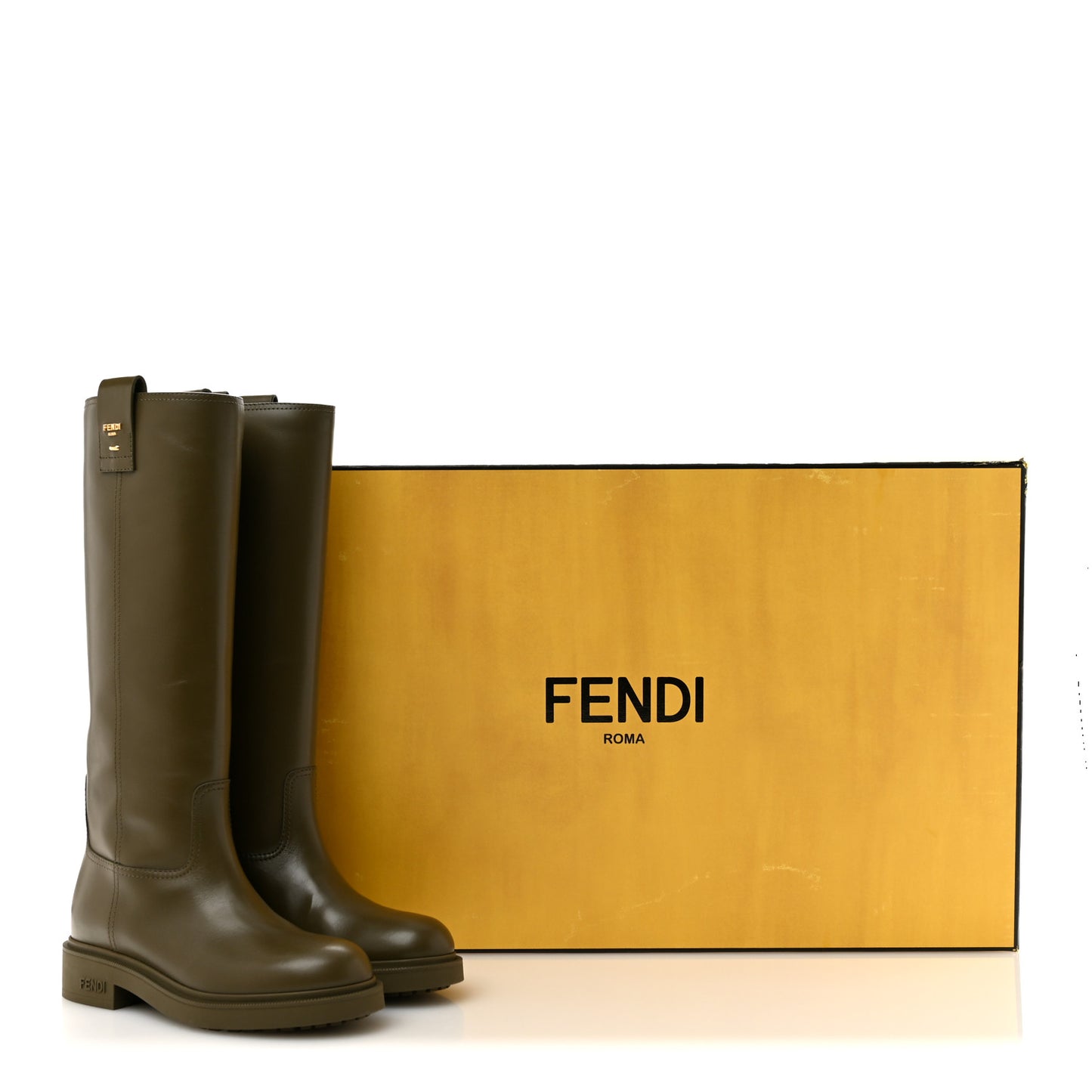 Calfskin Filo Boots 35.5 Green