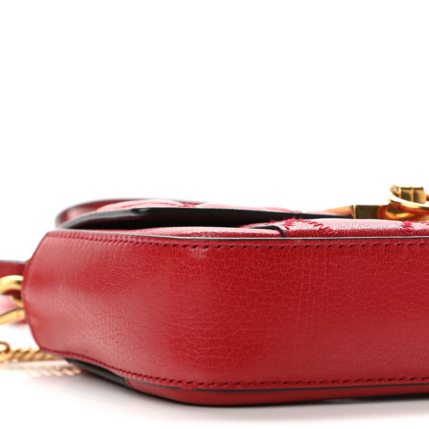 Goatskin Quilted GV3 Mini Pocket Convertible Bag Vermillon