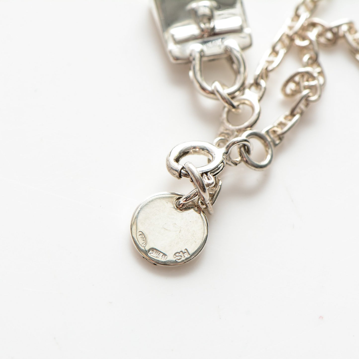 Sterling Silver Mini Birkin Amulette Bracelet SH