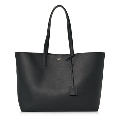 Saint Laurent Calfskin Large Shopping Tote Storm 3 of 14