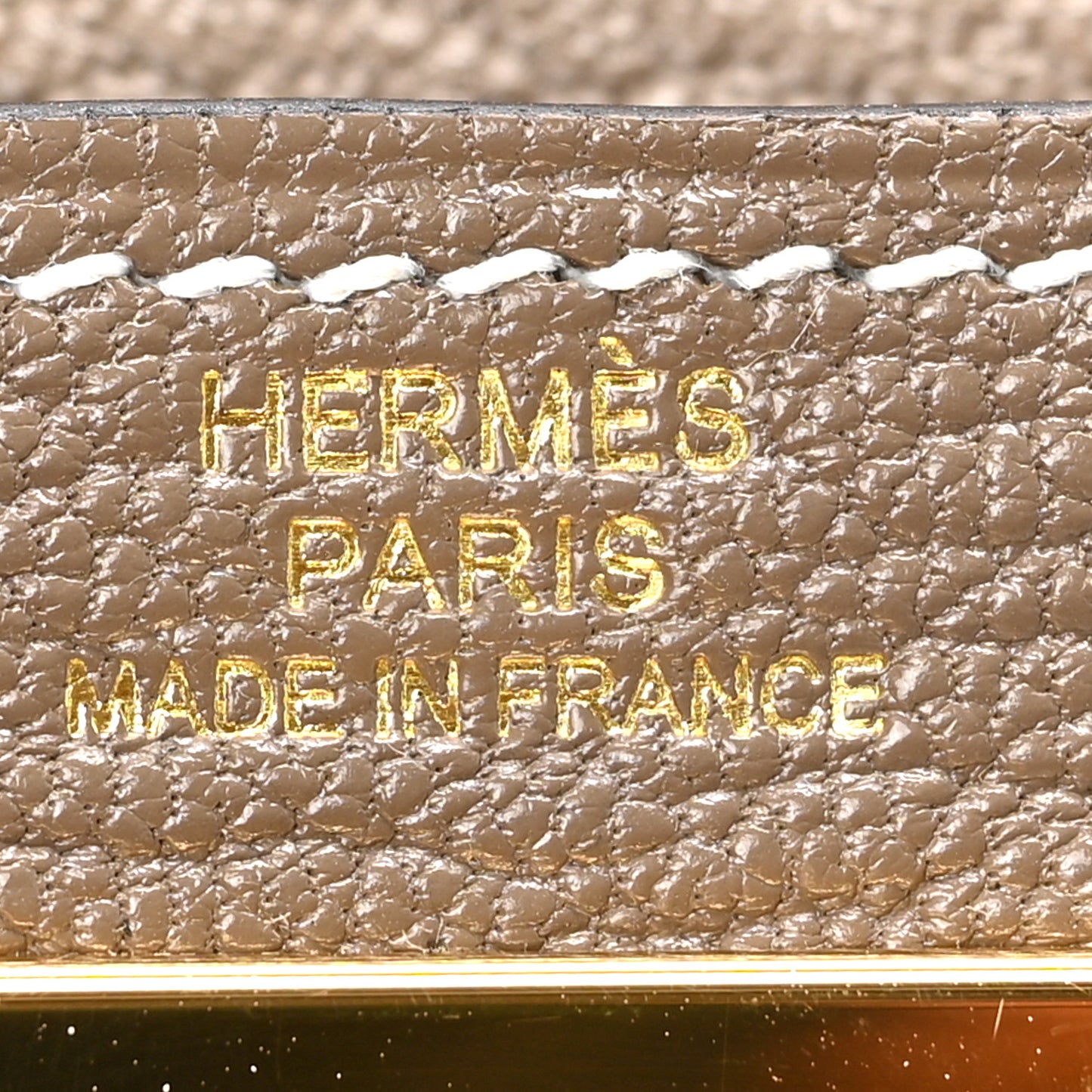 Chevre Chandra Kelly Pocket Compact Wallet Etoupe