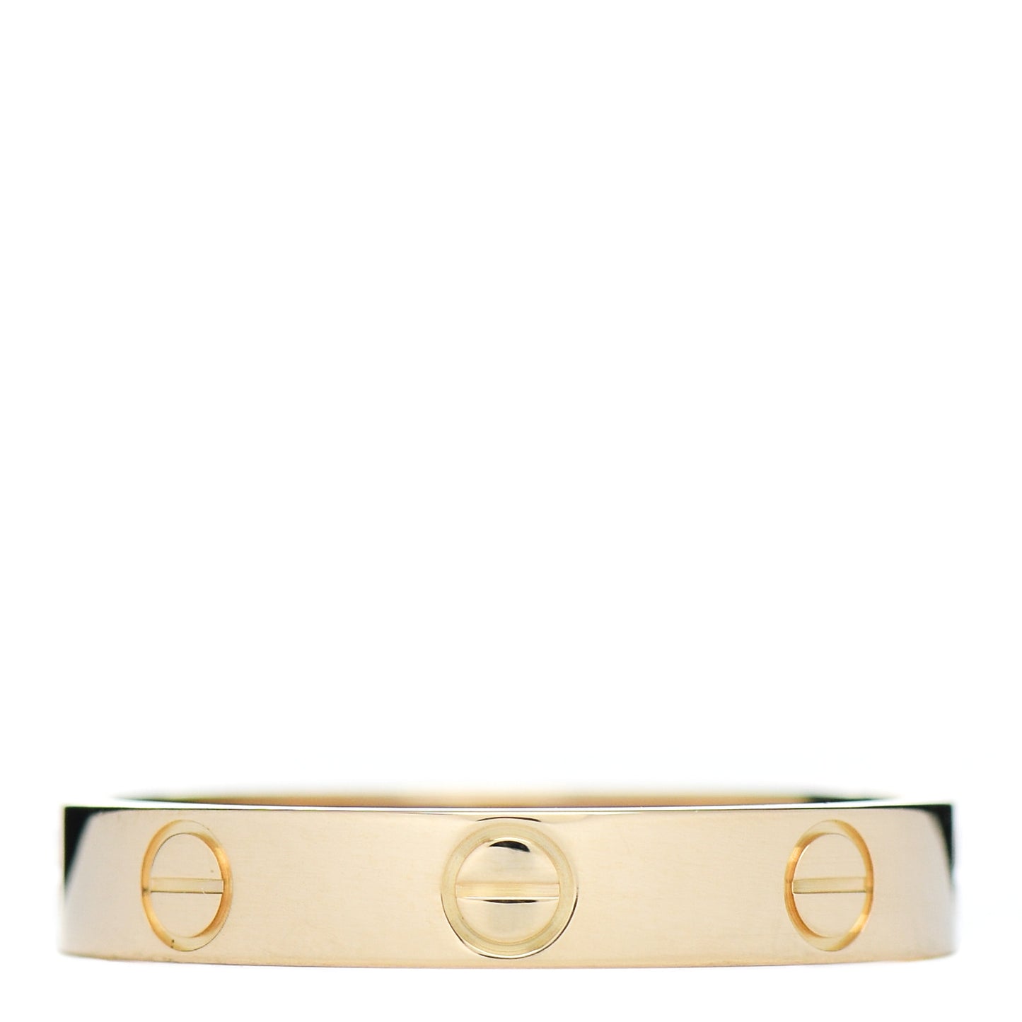 18K Yellow Gold 3.5mm LOVE Wedding Band Ring 57 8