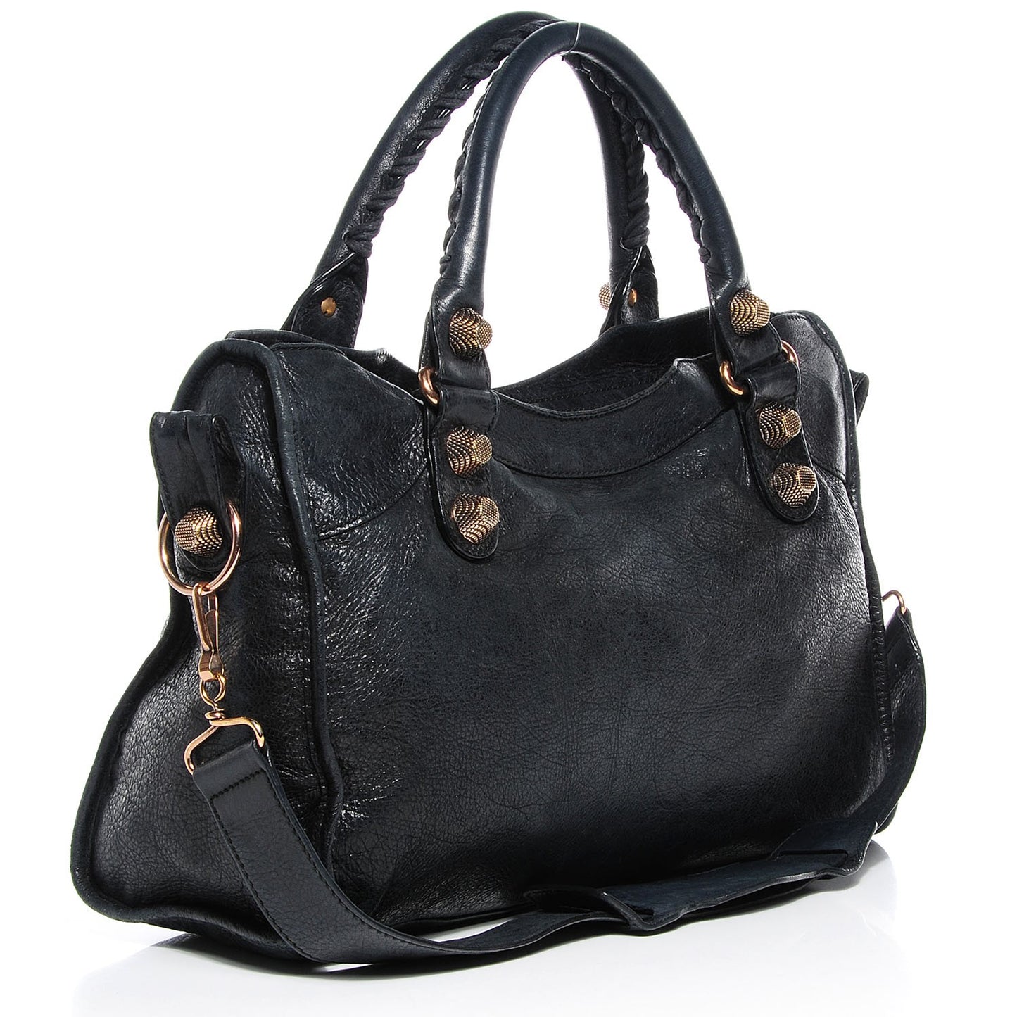 Agneau Giant 21 Rose Gold Hardware City Black