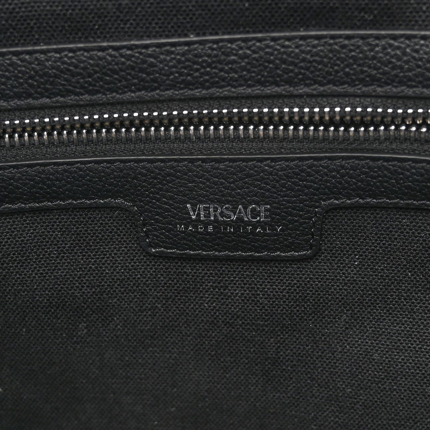 Versace Canvas Calfskin Large La Medusa Tote Bag Black 6 of 11