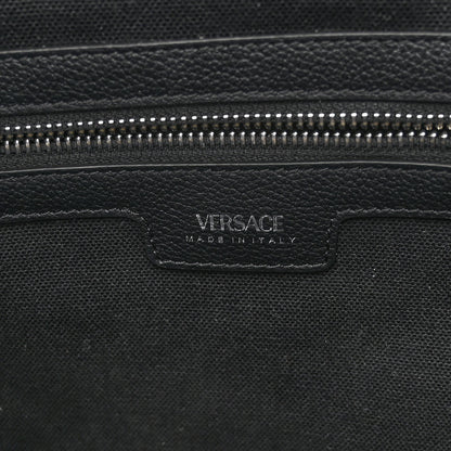 Versace Canvas Calfskin Large La Medusa Tote Bag Black 6 of 11