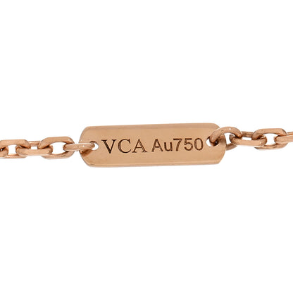 Van Cleef & Arpels 18K Rose Gold Carnelian Onyx Lucky Spring Open Wing Lady Bug Bracelet 4 of 5