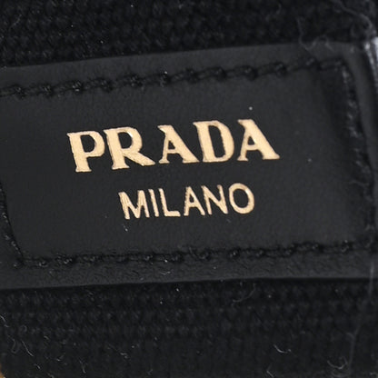 Prada Canvas Crystal Flower Shoulder Strap Black 3 of 3