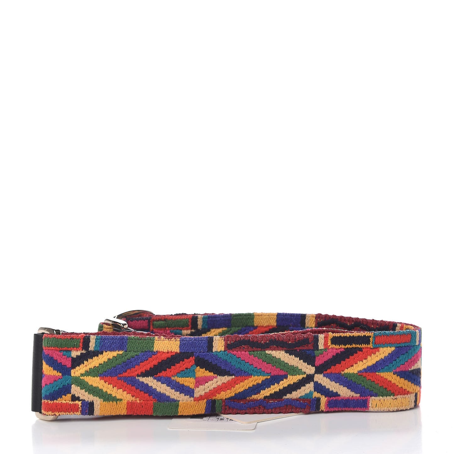 Canvas Native Couture 1975 Embroidered Rockstud Guitar Strap Multicolor
