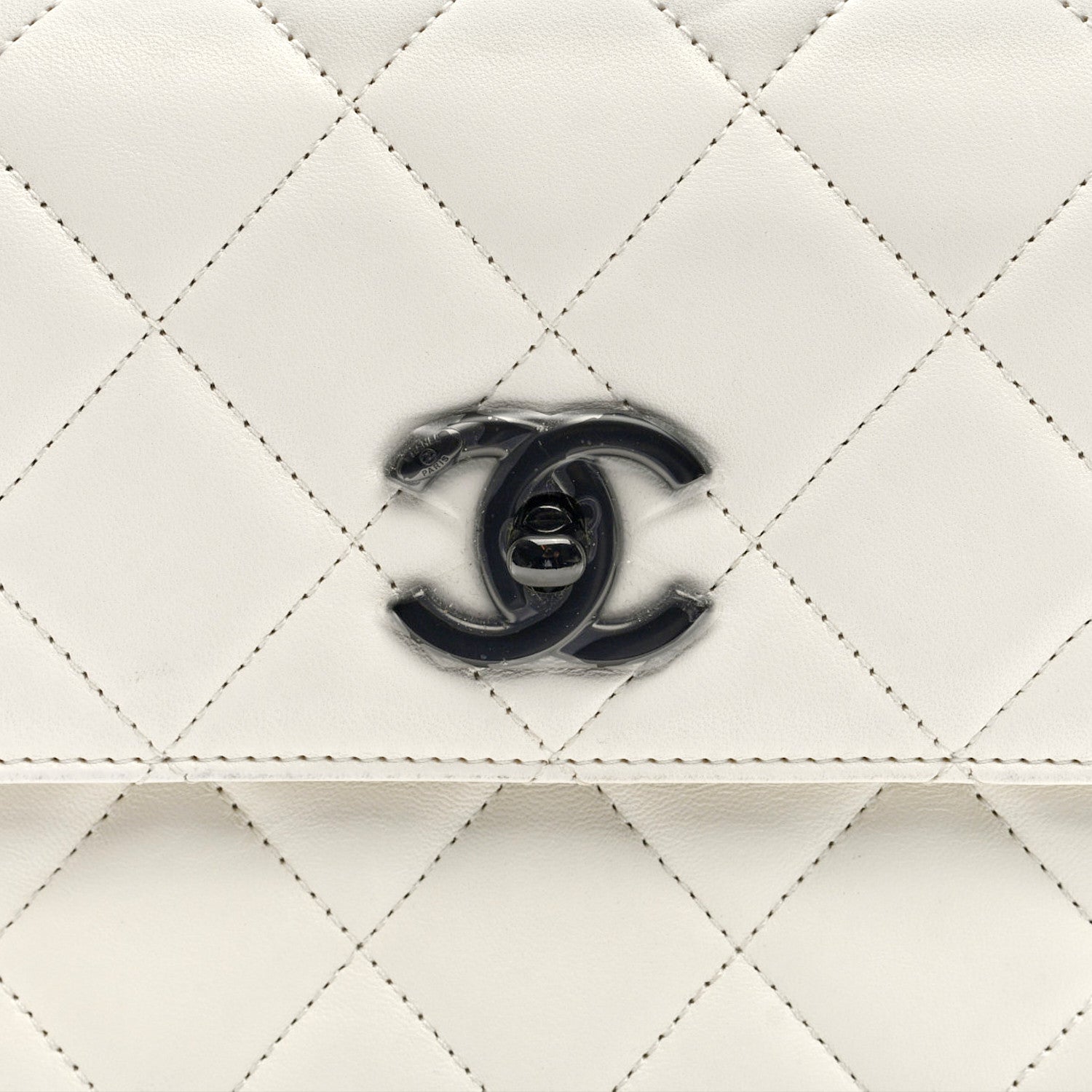 Chanel Lambskin Quilted Small Trendy CC Dual Handle Flap Bag White 8 of 10