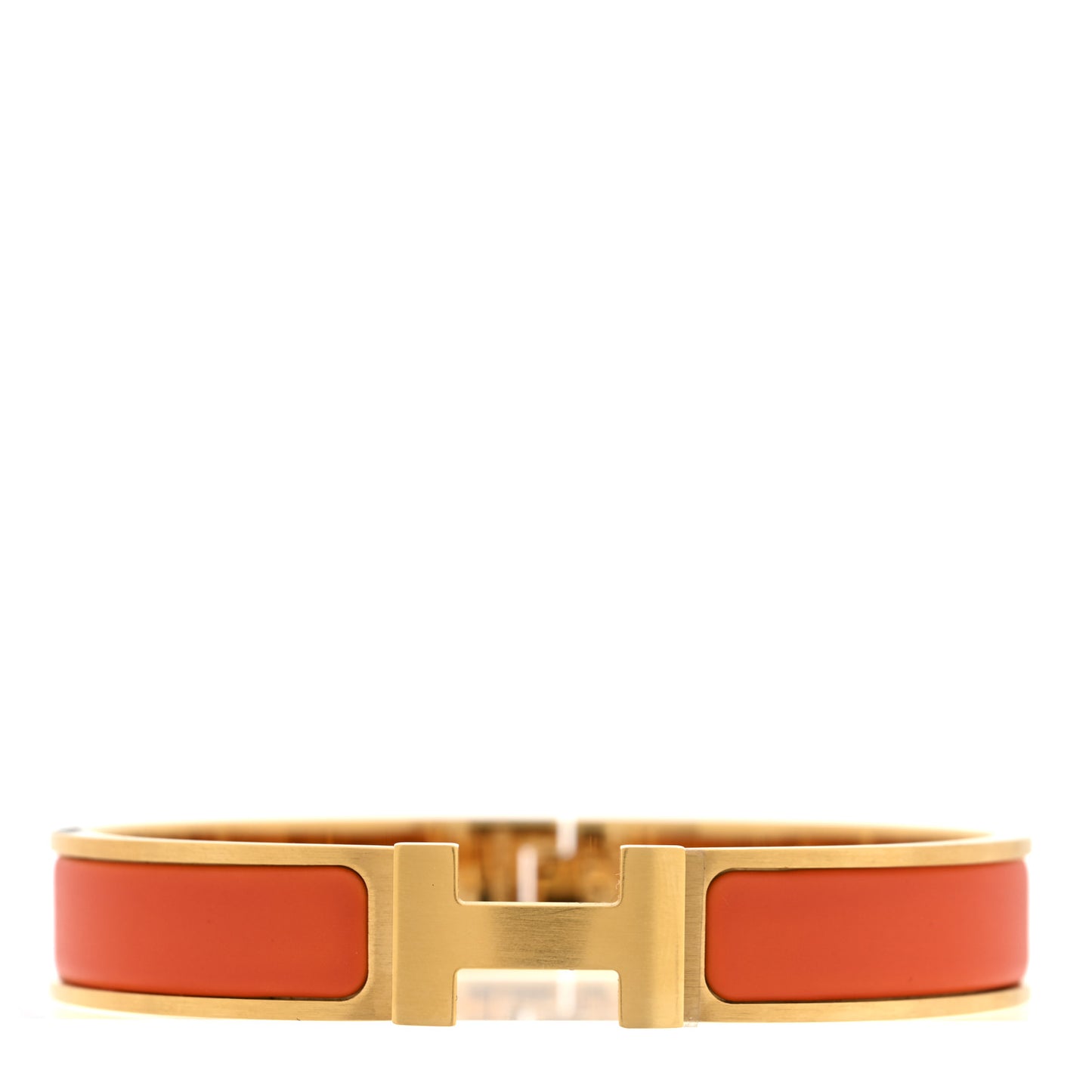 Matte Enamel Narrow Clic Clac HH Bracelet T5 Orange