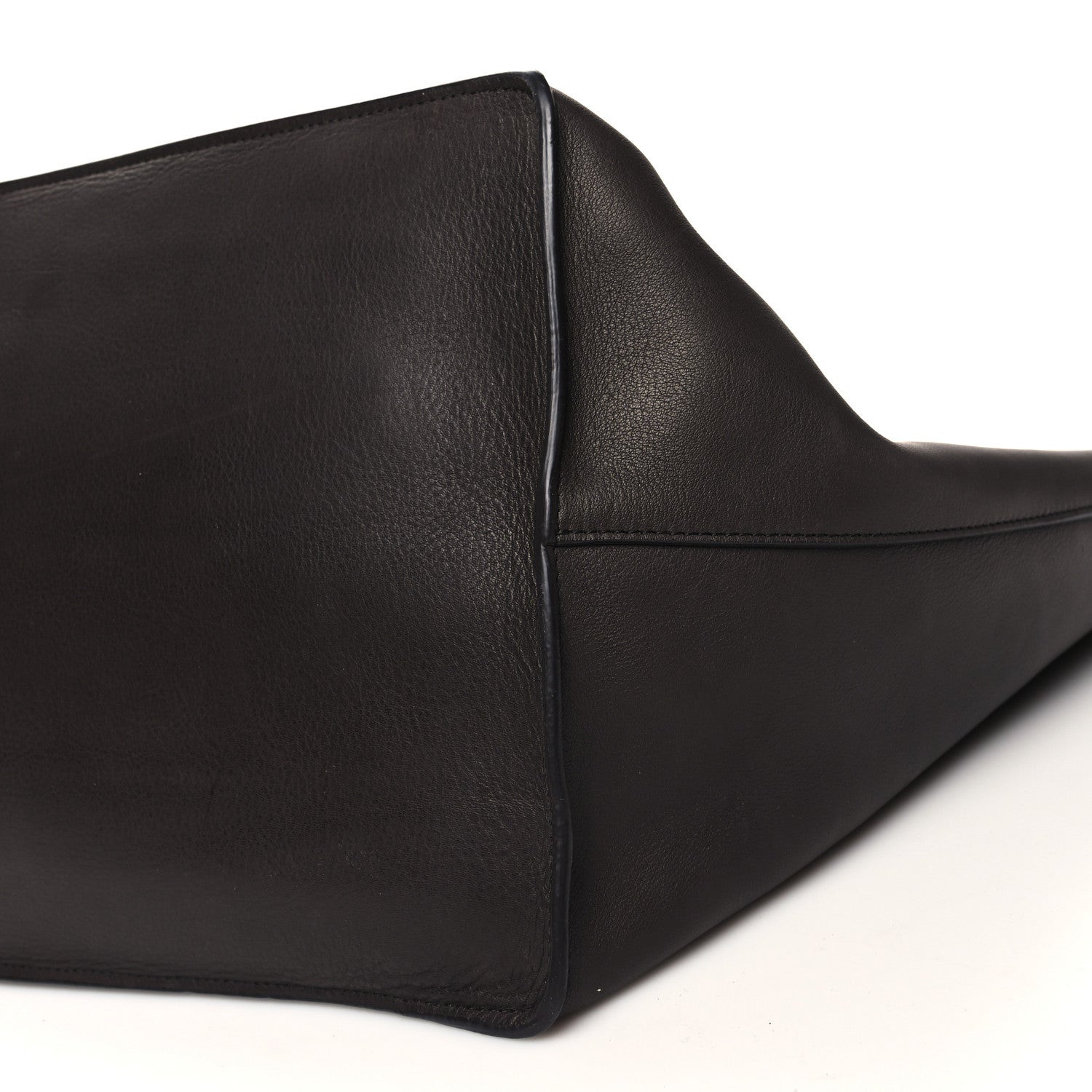 The Row Polished Saddle Calfskin Idaho XL Dark Brown 11 of 13