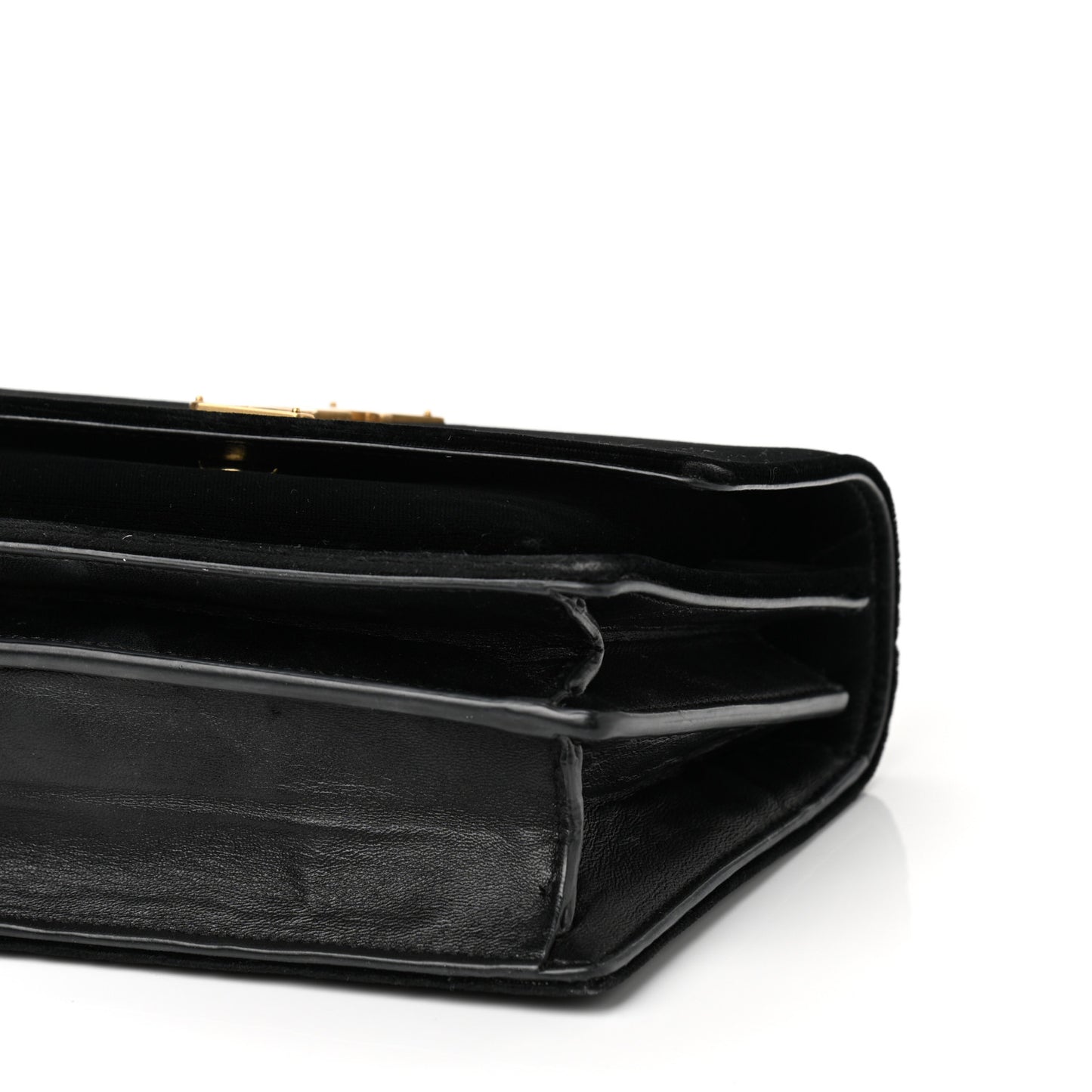 Velvet Small Monogram Sunset Black