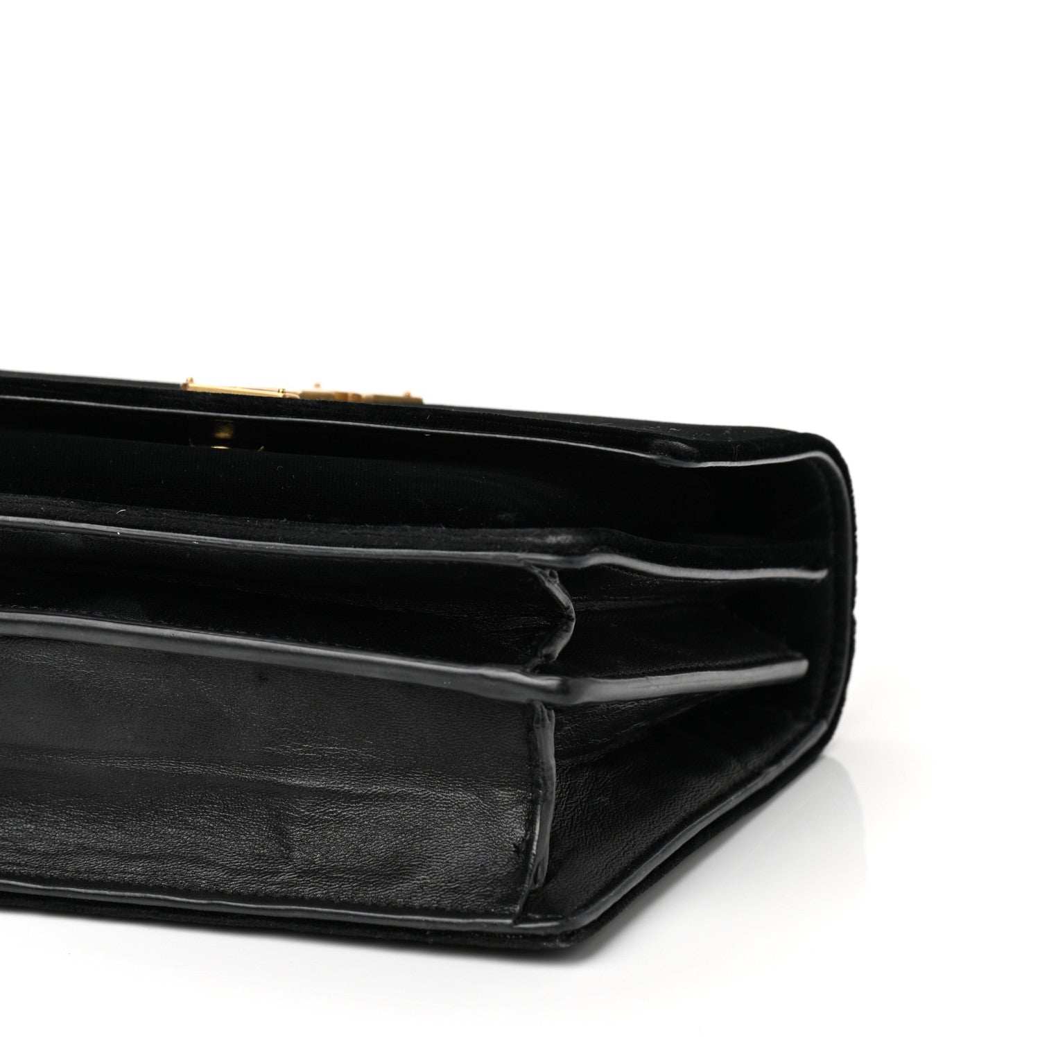 Saint Laurent Velvet Small Monogram Sunset Black 9 of 12
