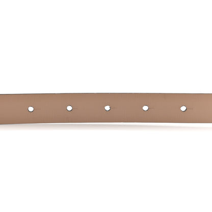 Valentino Garavani Glossy Calfskin VLogo Reversible 20mm Belt 80 32 Light Ivory Rose Cannelle 3 of 7