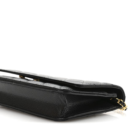 Chanel Caviar Quilted Wallet on Chain WOC Black 10 of 11