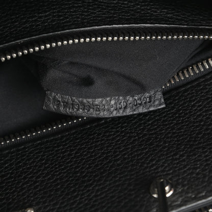 Fendi Cuoio Romano Selleria Bi-Color Large Mens Peekaboo Iconic Essential Satchel Lavagna Black 8 of 12