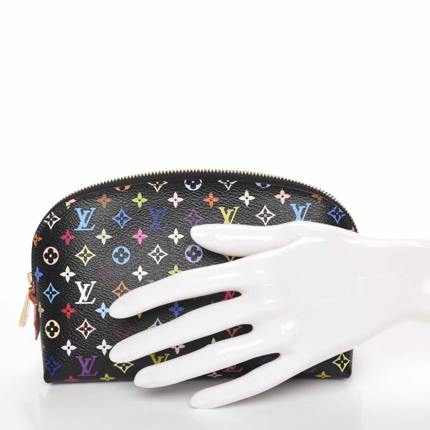 Monogram Multicolor Cosmetic Pouch Black Grenade