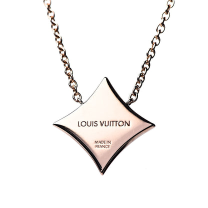 Louis Vuitton 18K Pink Gold Mother Of Pearl Blossom Pendant Necklace 5 of 6