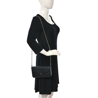 Louis Vuitton Epi Pochette Felicie Black 2 of 9