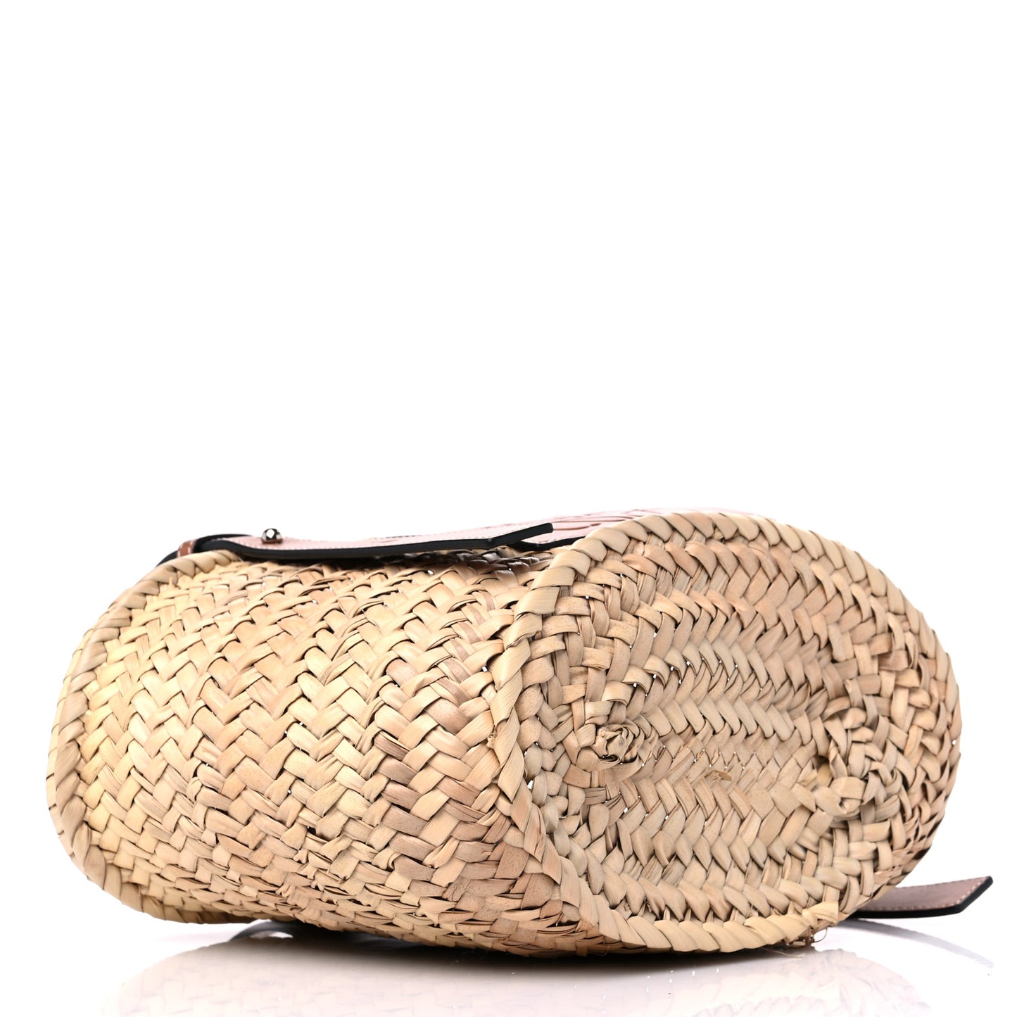 Raffia Small Basket Tote Bag Natural Tan