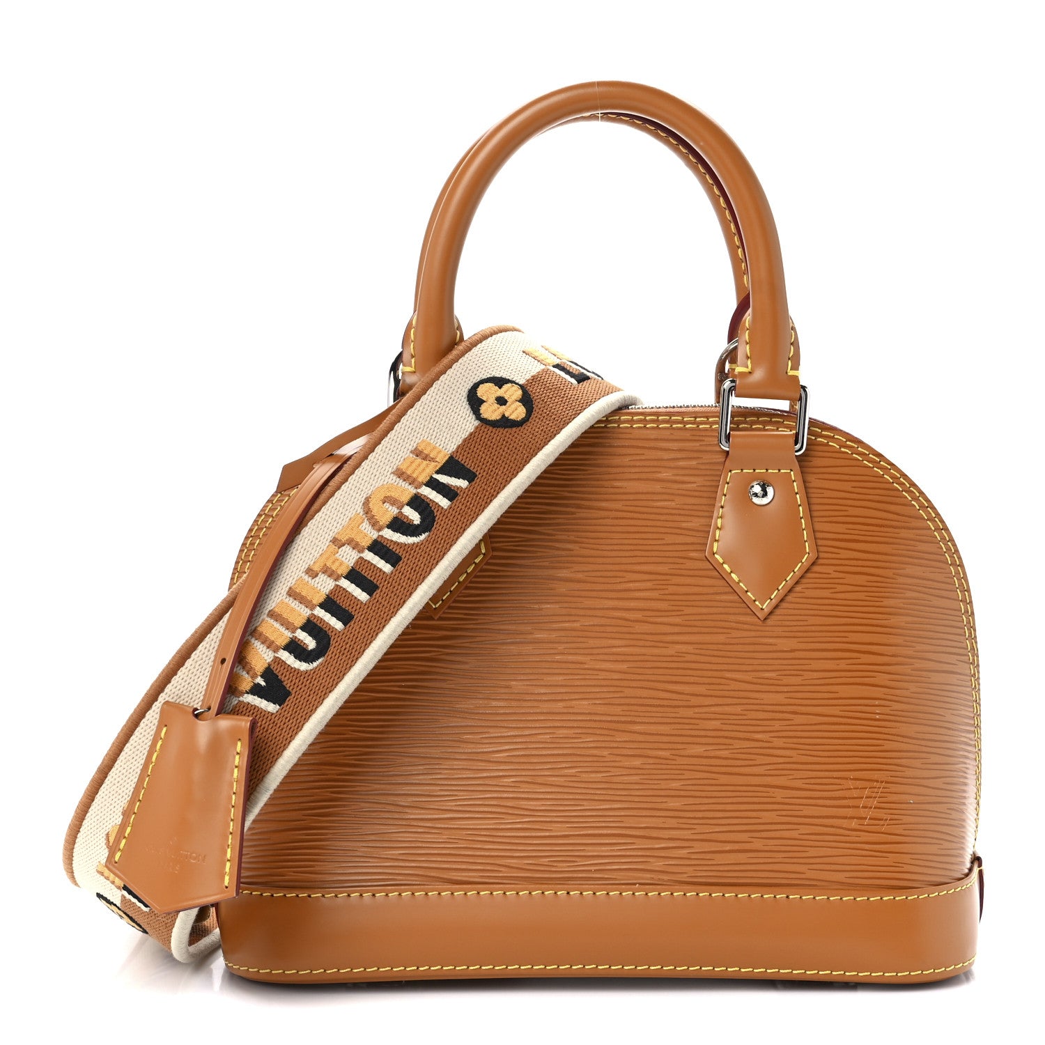 Louis Vuitton Epi Jacquard Alma BB Honey Gold 1 of 12
